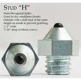 Semi Hexagonal Spike Stud